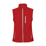 Gilet softshell en polyester et élasthanne unisexe 300 g/m² Roly couleur rouge