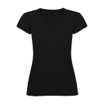 T-shirt pour entreprise en tricot 100% coton pour femme 155 g/m² Roly couleur noir