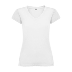 T-shirt pour entreprise en tricot 100% coton pour femme 155 g/m² Roly couleur blanc