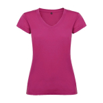 T-shirt pour entreprise en tricot 100% coton pour femme 155 g/m² Roly couleur fuchsia