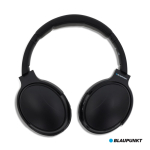 Casque sans fil avec microphone intégré marque Blaupunkt couleur noir quatrière vue