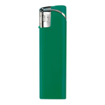 Briquet électronique rechargeable une couleur avec pointe argentée couleur vert