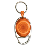 Porte-badge plusieurs couleurs avec clip réglable et cordon de 60 cm couleur orange