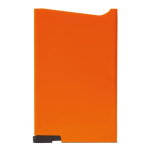 Porte-cartes en ABS de différentes couleurs avec bouton et RFID couleur orange deuxième vue