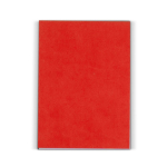 Bloc-notes avec couverture souple en plusieurs coloris de 150 feuilles couleur rouge deuxième vue