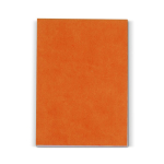 Bloc-notes avec couverture souple en plusieurs coloris de 150 feuilles couleur orange deuxième vue