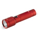 Lampe compacte en aluminium avec lumières LED et piles incluses couleur rouge