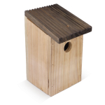 Maison de jardin pour oiseaux avec ouverture de 30 mm et fentes couleur bois