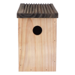 Maison de jardin pour oiseaux avec ouverture de 30 mm et fentes couleur bois deuxième vue