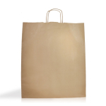 Grand sac écologique en kraft pour les courses 100 g/m² couleur naturel