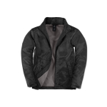 Veste en polyester pour homme imperméable et coupe-vent B&C couleur noir