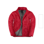 Veste en polyester pour homme imperméable et coupe-vent B&C couleur rouge