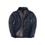 Veste en polyester pour homme imperméable et coupe-vent B&C couleur bleu marine