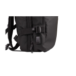 Sac à dos de voyage imperméable avec bande de fixation pour valise couleur noir cinquième vue