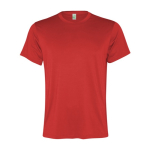 T-shirt de sport pour homme en polyester recyclé 100 g/m² Roly couleur rouge