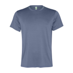 T-shirt de sport pour homme en polyester recyclé 100 g/m² Roly couleur bleu gris