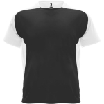 T-shirt de sport unisexe à manches courtes polyester 140 g/m² Roly couleur noir