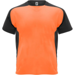 T-shirt de sport unisexe à manches courtes polyester 140 g/m² Roly couleur orange