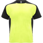 T-shirt de sport unisexe à manches courtes polyester 140 g/m² Roly couleur jaune fluorescent