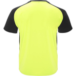 T-shirt de sport unisexe à manches courtes polyester 140 g/m² Roly couleur jaune fluorescent deuxième vue arrière