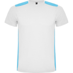 T-shirt de sport unisexe polyester manches courtes 130 g/m² Roly couleur blanc