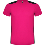 T-shirt de sport unisexe polyester manches courtes 130 g/m² Roly couleur fuchsia