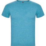 T-shirt chiné en coton et polyester pour homme 150 g/m² Roly couleur turquoise