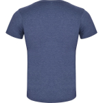 T-shirt chiné en coton et polyester pour homme 150 g/m² Roly couleur bleu chiné deuxième vue arrière