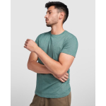 T-shirt chiné en coton et polyester pour homme 150 g/m² Roly couleur vert chiné image nature morte