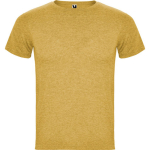 T-shirt chiné en coton et polyester pour homme 150 g/m² Roly couleur jaune foncé