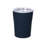 Tasse isotherme acier inoxydable couvercle à pression  doseur 350 ml couleur bleu marine première vue