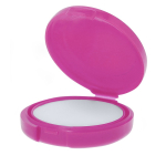 Baume à lèvres dans un étui rond de couleur, avec protection SPF15 couleur fuchsia première vue