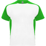 T-shirt de sport polyester unisexe de style bicolore 140 g/m² Roly couleur vert