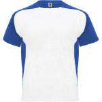 T-shirt de sport polyester unisexe de style bicolore 140 g/m² Roly couleur bleu roi