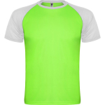 T-shirt de sport manches courtes unisexe polyester 140 g/m² Roly couleur vert fluorescent