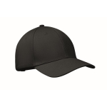 Casquette en coton avec fermeture par boucle en acier 280 g/m² couleur noir