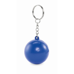 Porte-clés avec anti-stress en forme de boule en plusieurs couleurs couleur bleu