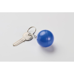 Porte-clés avec anti-stress en forme de boule en plusieurs couleurs couleur bleu deuxième vue photographique