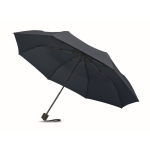 Parapluie anti-vent avec sac et compartiment de rangement Ø100 cm couleur bleu