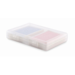 Set de 2 jeux de cartes de 54 cartes dans un étui transparent couleur transparent deuxième vue