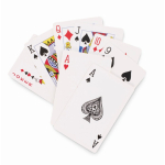 Set de 2 jeux de cartes de 54 cartes dans un étui transparent couleur transparent troisième vue