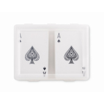 Set de 2 jeux de cartes de 54 cartes dans un étui transparent couleur transparent quatrième vue