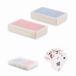 Set de 2 jeux de cartes de 54 cartes dans un étui transparent couleur transparent cinquième vue