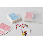 Set de 2 jeux de cartes de 54 cartes dans un étui transparent couleur transparent sixième vue photographique