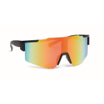 Lunettes de soleil sport avec verres miroir et protection UV400 couleur multicolore