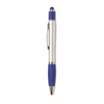 Stylo avec extrémité fonction anti-stress, encre bleue couleur bleu roi