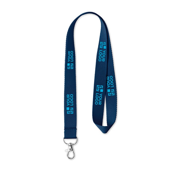 Cordon Lanière Tour de Cou Porte Badge Clés Porte clé Bleu - possible 45  unités