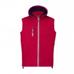 Veste softshell sans manches doublure micropolaire 300 g/m² couleur rouge première vue