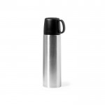 Thermos inox avec couvercle 500ml et fonction gobelet 130 ml couleur argenté première vue