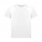 T-shirt technique enfant 100% polyester respirant 135 g/m² couleur blanc première vue